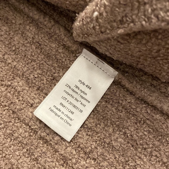 Barefoot Dreams Montecito Cardigan Taupe - Picture 6 of 7